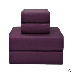 Purple Sheets Set with Smooth Fabric and Neatly Folded Design